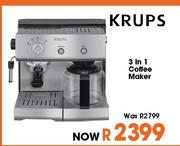 Krups 3 In 1 Coffee Maker