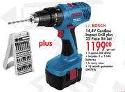 Bosch 14.4V Cordless Impact Drill Plus 25 Piece Bit Set-Per Set