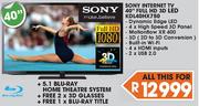 Sony 40" Full HD 3D LED Internet TV(KDL40HX750)