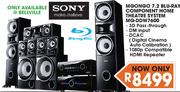 Sony MGONGO 7.2 Blu-Ray Component Home Theater System(MG-DDW7600)