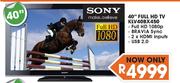 Sony 40" Full HD TV(KLV40BX450)