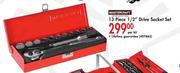Mastercraft Drive 13 Piece 1/2"Socket Set-Per Kit