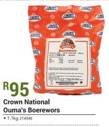 Crown National Ouma's Boerewors-1.1Kg