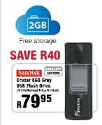 SanDisk Cruzer 8GB Gray USB Flash Drive