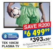  Tek 109cm Plasma TV