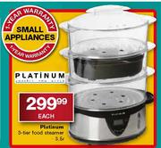 Platinum 3- Tier Food Steamer-3.5l   