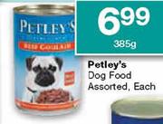 Petley's Dog Food-385g