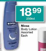 Nivea Body Lotion Assorted-250ml Each