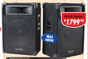 Dixon 15" DJ/PA Speakers (Pair) SDJ1501
