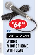Dixon Wired Microphone With Lead K673