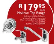 Molinari Tap Range-Each