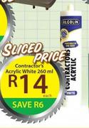 Contractor's Acrylic White-260ml Each