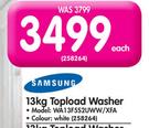 Samsung 13Kg Topload Washer WA13F552UWW/XFA