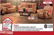 Regal 3 Piece Leather Uppers Combo Lounge Suite