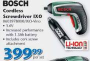 Bosch Cordless Screwdriver 1XO 0603978000/IXO-Vino