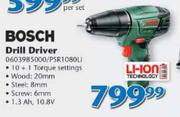 Bosch Drill Driver 0603985000/PSR1080LI 