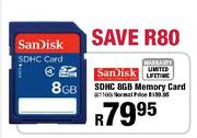SanDisk SDHC 8GB Memory Card