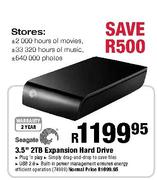 Seagate Expansion 3.5" 2TB Expansion Hard Drive
