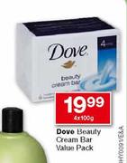 Dove Beauty Cream Bar Value Pack-4x100g