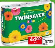 Twinsaver 1-Ply Toilet Rolls-15's