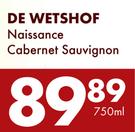 De Wetshof Naissance Cabernet Sauvignon-750ml