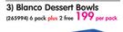 Continental Blanco Dessert Bowls-Per Pack