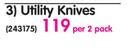 Utility Knives-Per 2's Pack