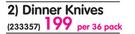 Dinner Knives-Per 36's Pack