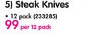 Steak Knives-Per 12's Pack
