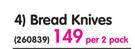 Bread Knives-Per 2's Pack