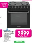 Kelvinator 600 Undercounter Oven And Hob Set KBU600BS-Each