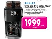 Philips Grind And Brew Coffee Maker HD7762/00-Each