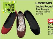 Legend Ladies Round Toe Pumps-2's
