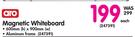 Aro Magnetic Whiteboard-600x1200mm