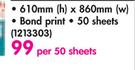 Parrot Flip Chart Paper Bond Print-610x860mm Per 50 Sheet