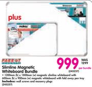 Parrot Slimline Magnetic Whiteboard Bundle-Per Bundle