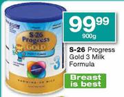 S-26 Progress Gold 3 Milk Formula-900g