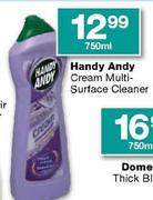 Handy Andy Cream Multi-Surface Cleaner-750ml