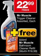 Mr Muscle Trigger Cleaner Assorted-750ml Each