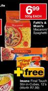 Fatti's & Moni's Macaroni/Spaghetti-500g Each