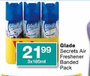 Glade Secrets Air Freshener Banded Pack-3x180ml