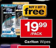 Carlton Wipes-Per Pack 