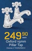 Amalfi Oxford 15mm Pillar Tap Chrome TVOX5250/CH-Each