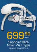 Amalfi Sapphire Bath Mixer Wall Type Chrome TVSA0220/CH-Each