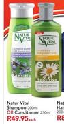 Natur Vital Shampoo 300ml Or Conditioner 250ml-Each