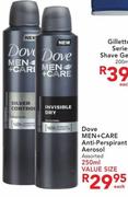 Dove Men+Care Anti-Perspirant Aerosol Assorted-250ml Each