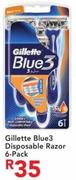 Gillette Blue3 Disposable Razor 6 Pack
