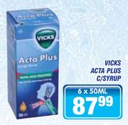 Vicks Acta Plus C/Syrup-6 x 50ml