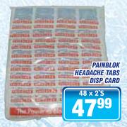 Painblok Headache Tabs Disp Card-48 x 2's