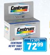 Centrum M/Vit Tabs Adult-1 x 30's